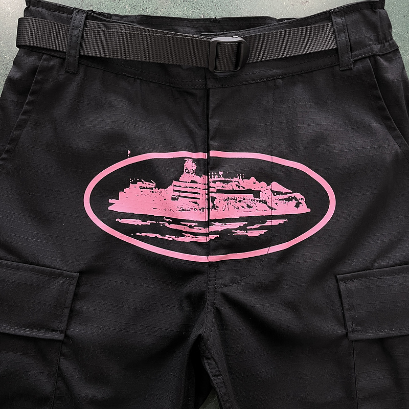 280¥ black  with pink logo cargos | Yupoo - Image 6