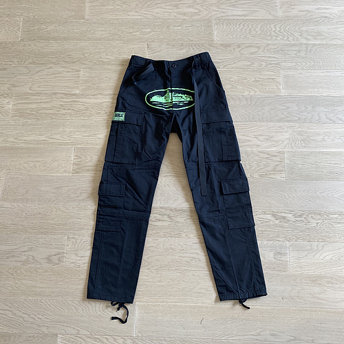 280¥ Corteiz Black Green Logo Cargo 