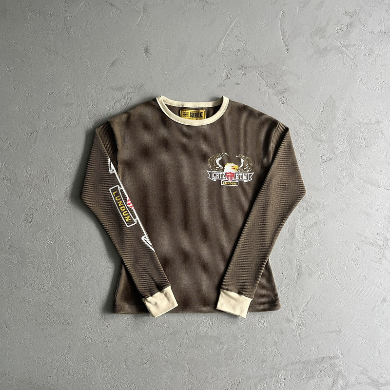 159¥ Cold Eagle Print Waffle Long-sleeve | Yupoo - Image 5