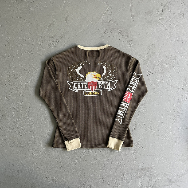 159¥ Cold Eagle Print Waffle Long-sleeve | Yupoo - Image 16