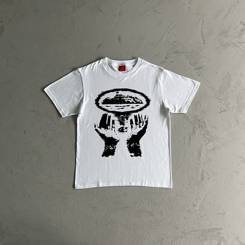 75¥ Alcatraz hand print t-shirt 