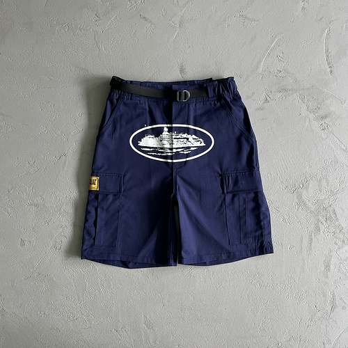 195¥  Navy Cargo Shorts 