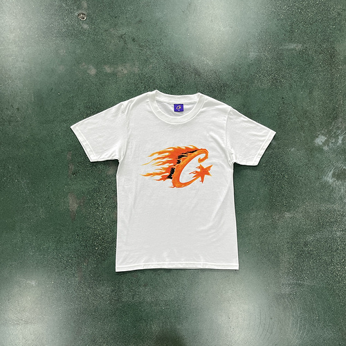 78¥ big c flame short sleeve 