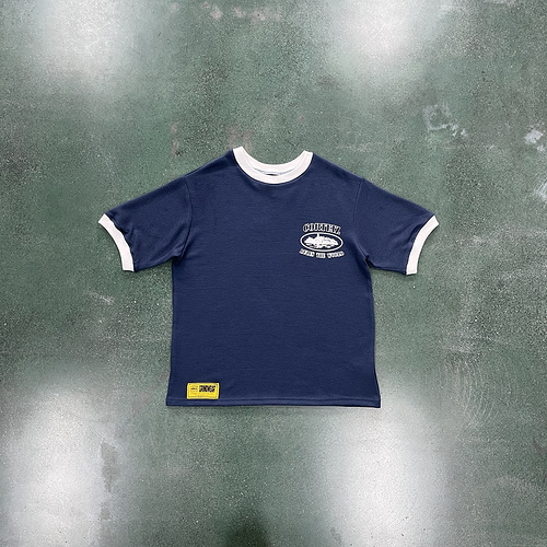 79¥ Waffle Tee-Dark Blue 