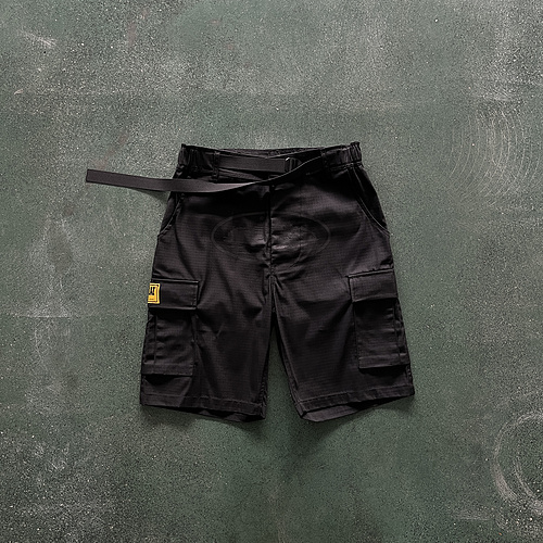 195¥ OG Triple Black Cargo Shorts 