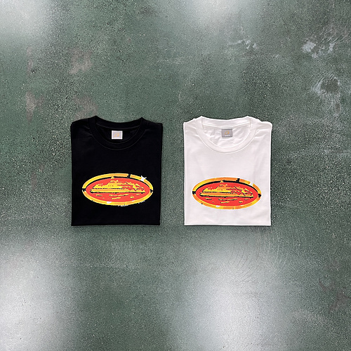 75¥ Red Graffiti Round Short Sleeve 