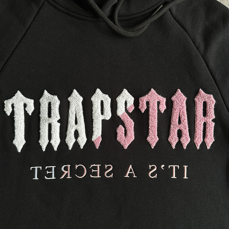 252¥ decoded chenille hoodie tracksuit-black pink | Yupoo - Image 8