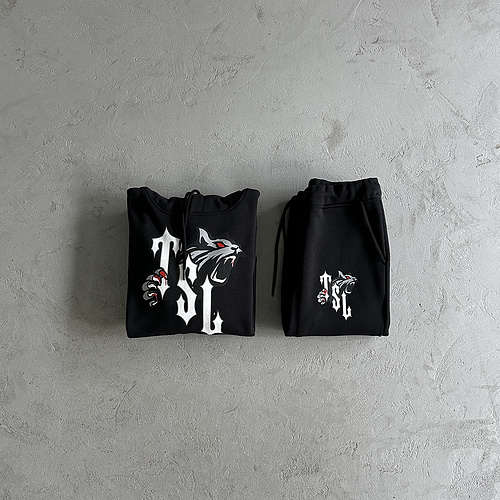 231¥ tsl shooters bloodshot hooded tracksuit-black 