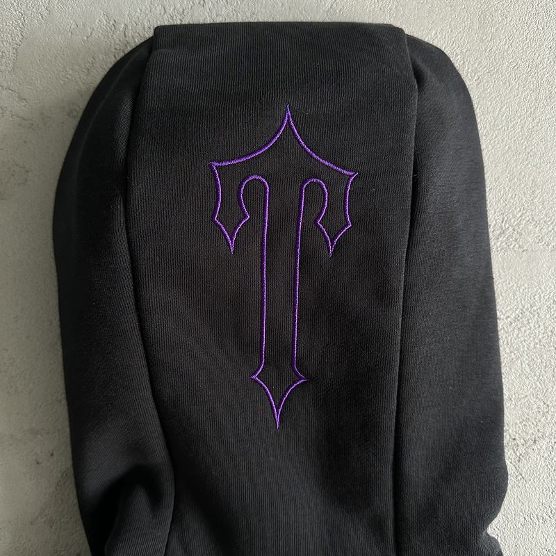 266¥ decdoded chenille 2.0 hooded tracksuit-black/purple | Yupoo - Image 16