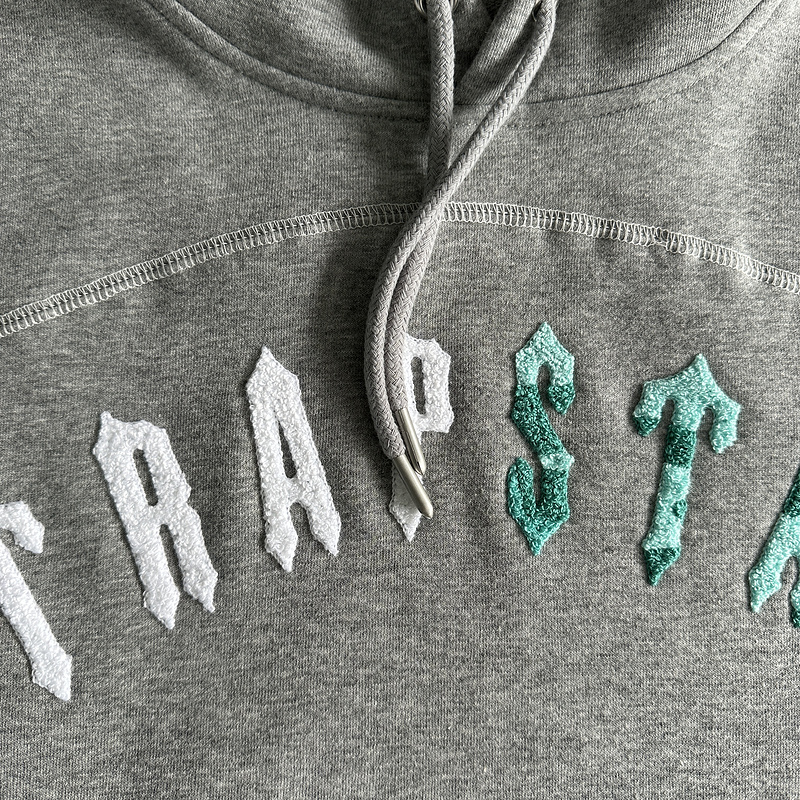 252¥ irongate chenille arch hoodie tracksuit  Grey/sea blue | Yupoo - Image 10
