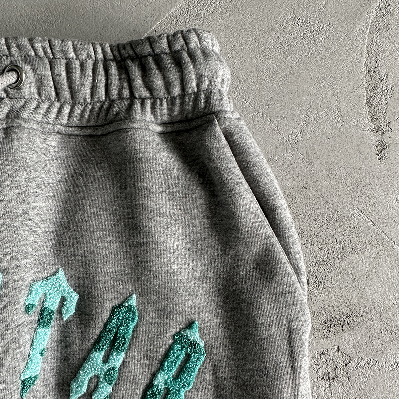 252¥ irongate chenille arch hoodie tracksuit  Grey/sea blue | Yupoo - Image 21