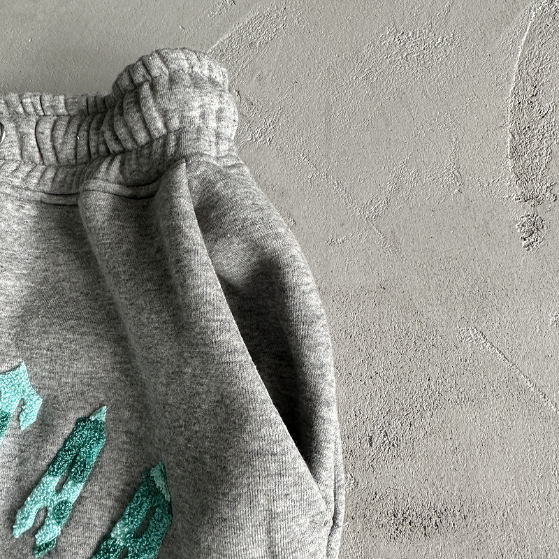 252¥ irongate chenille arch hoodie tracksuit  Grey/sea blue | Yupoo - Image 22