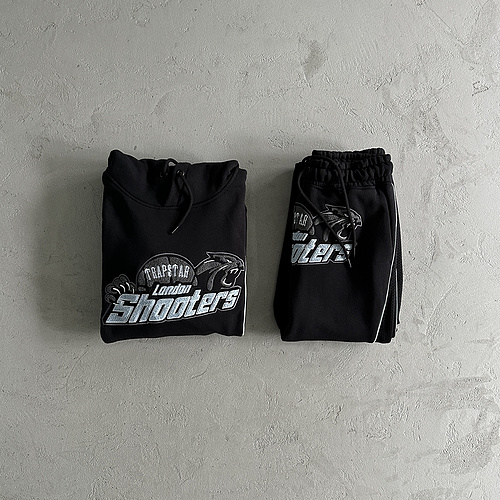 252¥ shooters technical hoodie tracksuit-black/blue 