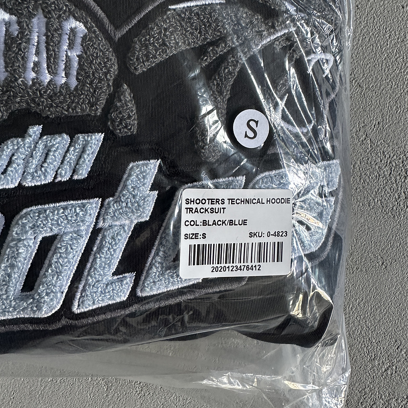 252¥ shooters technical hoodie tracksuit-black/blue | Yupoo - Image 4