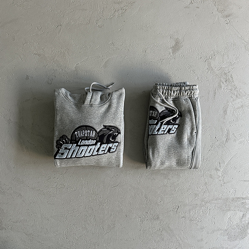 252¥ shooters technical hoodie tracksuit-grey	/blue 
