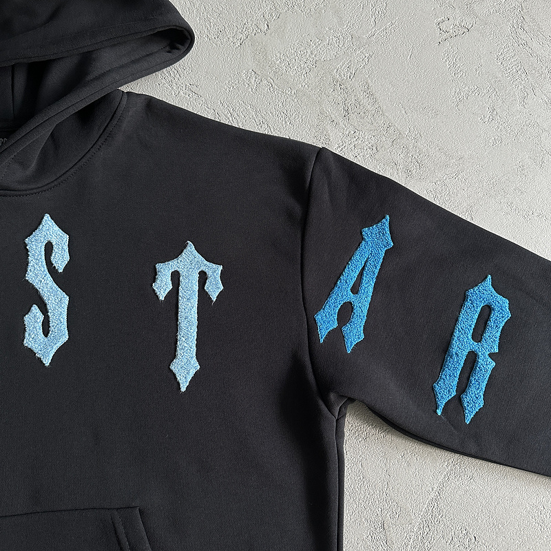 122¥ irongate aech chenille hoodie-black/gradient blue | Yupoo - Image 9