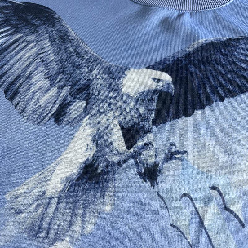 111¥ eagle crewneck-blue white | Yupoo - Image 9