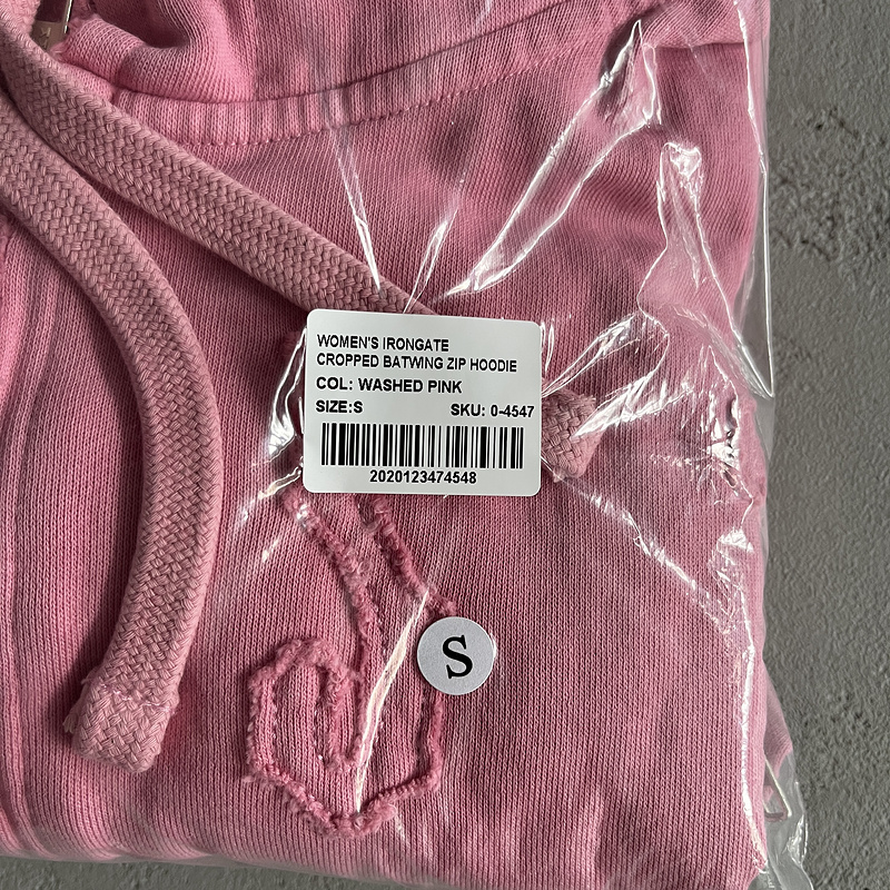 231¥ women's irongate cropped batwing zip hooide-washed pink | Yupoo - Image 7