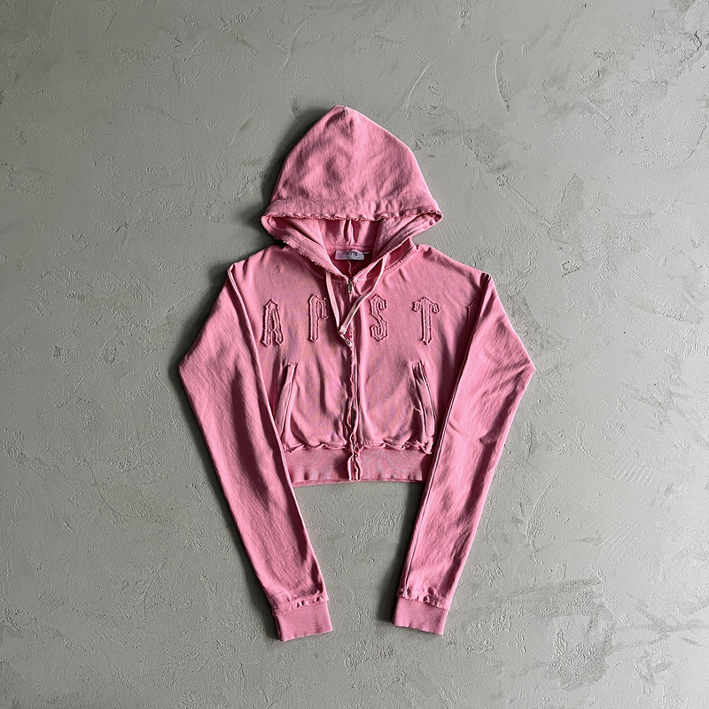 231¥ women's irongate cropped batwing zip hooide-washed pink | Yupoo - Image 8