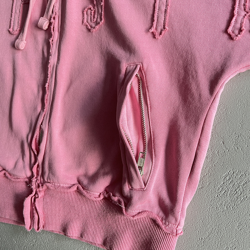231¥ women's irongate cropped batwing zip hooide-washed pink | Yupoo - Image 16