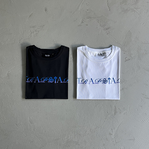 53¥ script fade tee-black/blue 