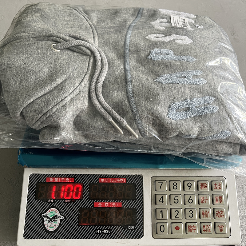 266¥ IRONGATE CHENILLE AECH HOODIE TRACKSUIT-GREY/BLUE/WHITE | Yupoo - Image 3
