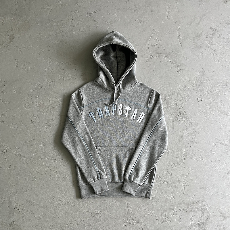 266¥ IRONGATE CHENILLE AECH HOODIE TRACKSUIT-GREY/BLUE/WHITE | Yupoo - Image 7