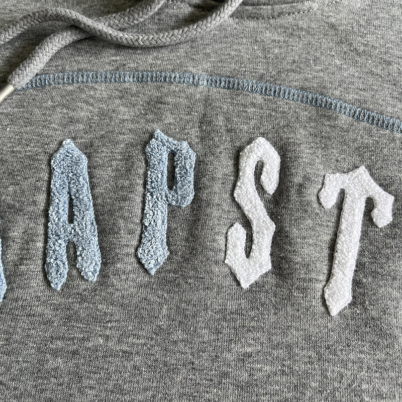 266¥ IRONGATE CHENILLE AECH HOODIE TRACKSUIT-GREY/BLUE/WHITE | Yupoo - Image 8