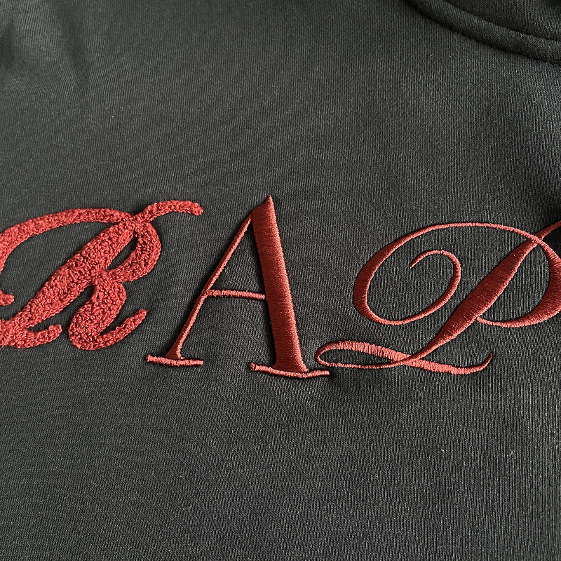 266¥ SCRIP ZIP-THOUGH HOODIE TRACKSUIT-BLACK	/ZINFANDEL | Yupoo - Image 10