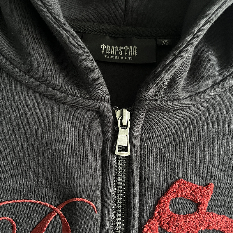 266¥ SCRIP ZIP-THOUGH HOODIE TRACKSUIT-BLACK	/ZINFANDEL | Yupoo - Image 13