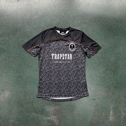 84¥ FOOTBALL T SHIRTS-GREY/RED 
