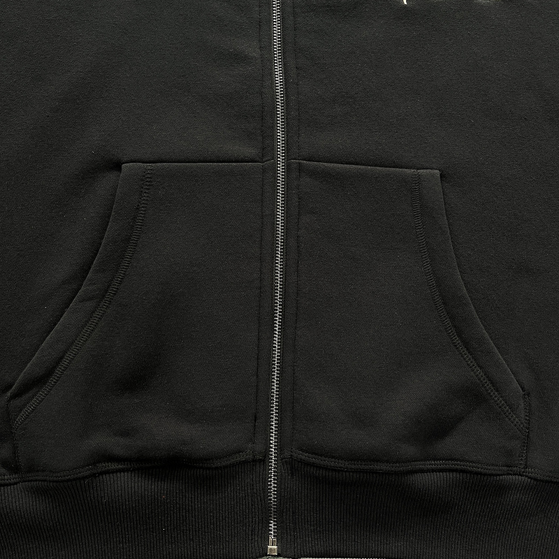 266¥ SCRIP ZIP THROUGH TRACKSUIT-BLACK WASHED | Yupoo - Image 13