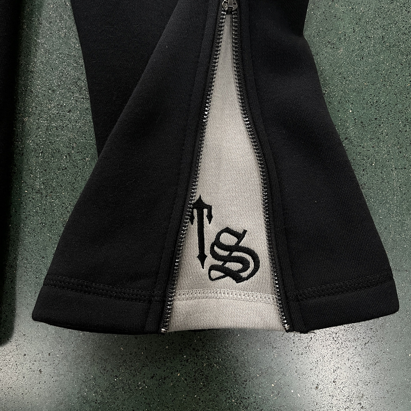 266¥ SCRIP ZIP THROUGH TRACKSUIT-BLACK WASHED | Yupoo - Image 26