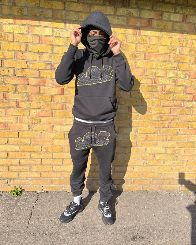 252¥ SHOOTERS HOODED TRACKSUIT - BLACK/LIME Sale price | Yupoo - Image 25