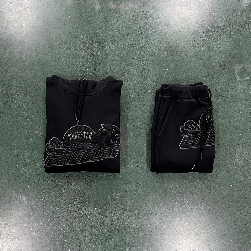 266¥ SHOOTERS HOODIE TRACKSUIT BLACKOUT EDITION-BLACK/BLACK | Yupoo - Image 6