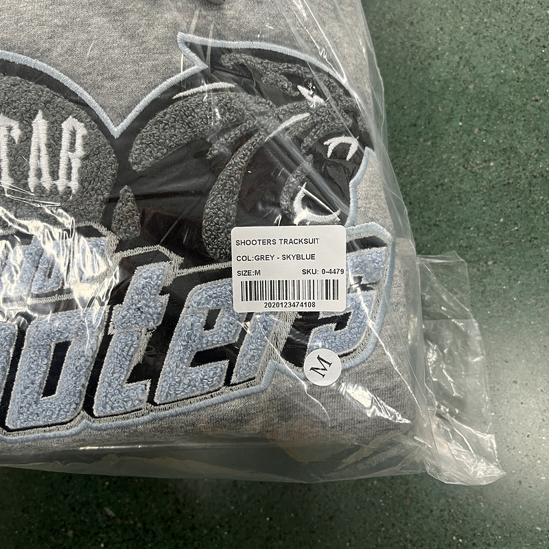 266¥  Shooters Hooded Tracksuit-BLACK-SKYBLUE | Yupoo - Image 5
