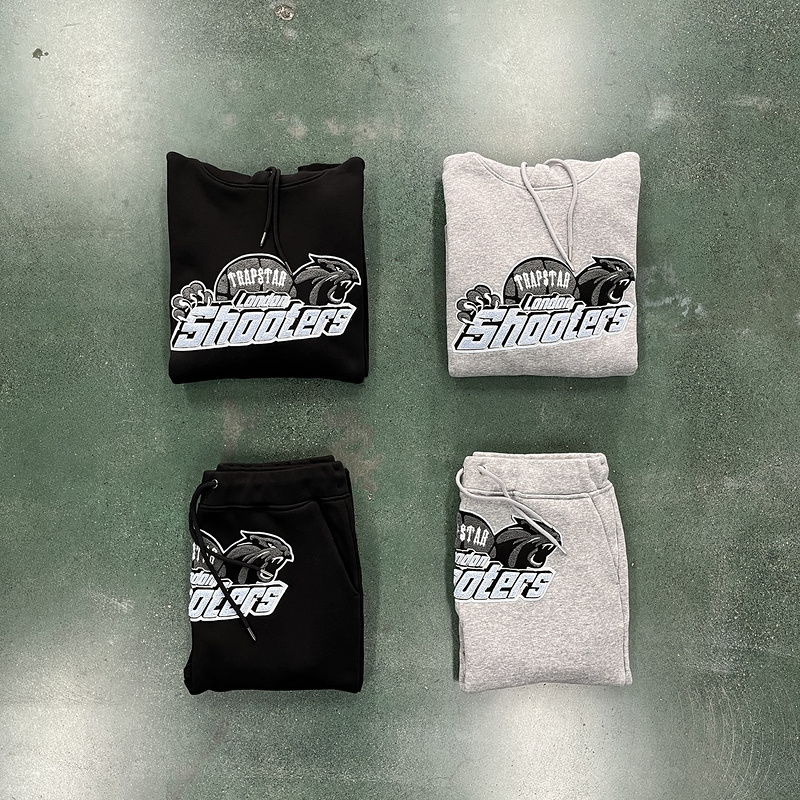 266¥  Shooters Hooded Tracksuit-BLACK-SKYBLUE | Yupoo - Image 6
