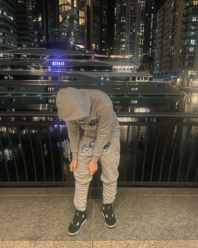 266¥  Shooters Hooded Tracksuit-BLACK-SKYBLUE | Yupoo - Image 29