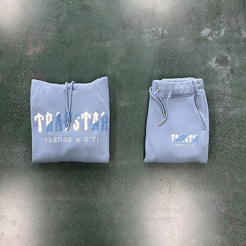 252¥ CHENILLE DECODED HOODED TRACKSUIT - CITADEL/WHITE 