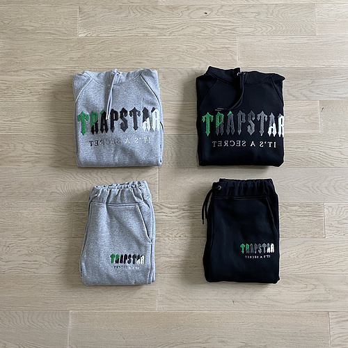 252 ¥ chenille decoded hoodie tracksuit-green 