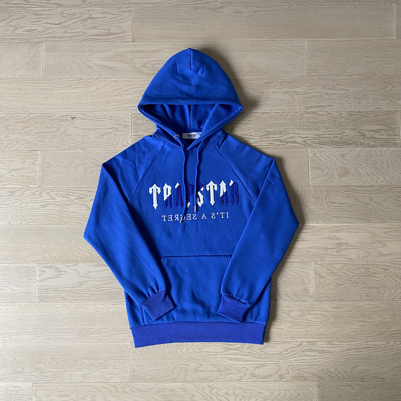 252 ¥ CHENILLE DECODED HOODED TRACKSUIT - DAZZLING BLUE/WHITE | Yupoo - Image 4