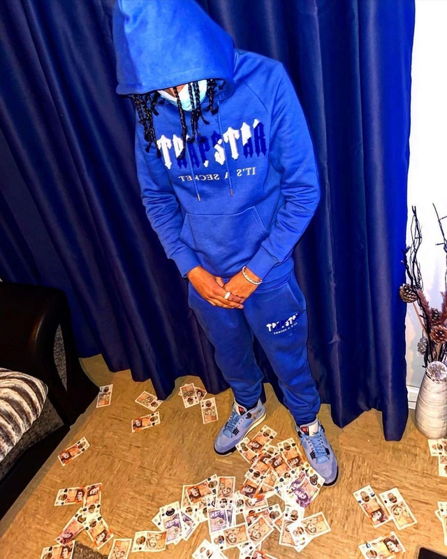 252 ¥ CHENILLE DECODED HOODED TRACKSUIT - DAZZLING BLUE/WHITE | Yupoo - Image 19