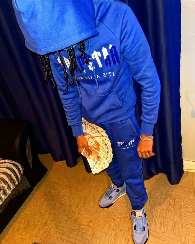 252 ¥ CHENILLE DECODED HOODED TRACKSUIT - DAZZLING BLUE/WHITE | Yupoo - Image 20