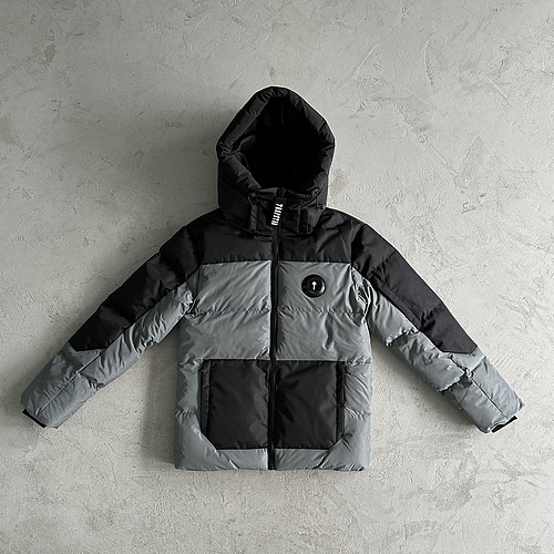 293¥ decoded puffer-grey/black