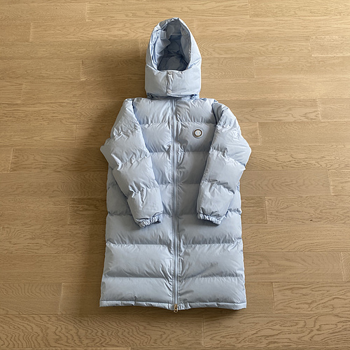300¥ Oversized Irongate Puffer Jacket - Ice Blue 
