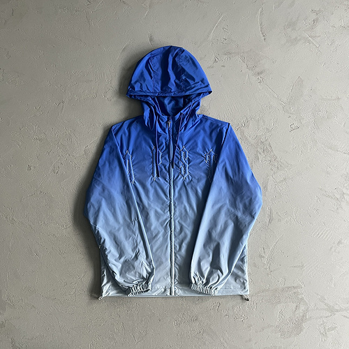174¥ outline arch windbreaker-sky blue gradient 