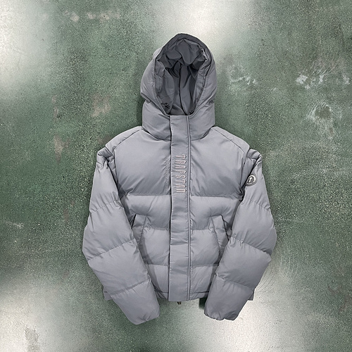 293¥ Decoded 2022 hooded puffer-GREY 