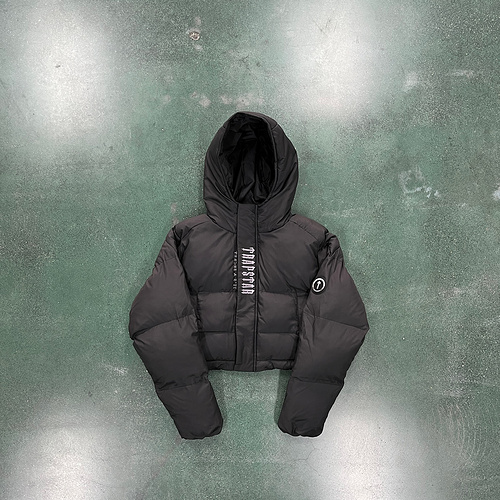 266¥ WOMEN'S DECODED HOODED PUFFER 2.0 JACKET - BLACK 