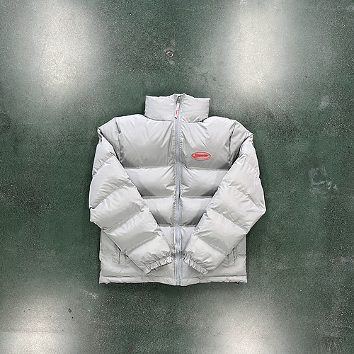 272¥LIGHT GREY/RED HYPERDRIVE 2.0 BOMBER JACKET 