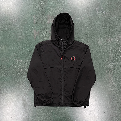 168¥ irongate T windbreaker-black red 